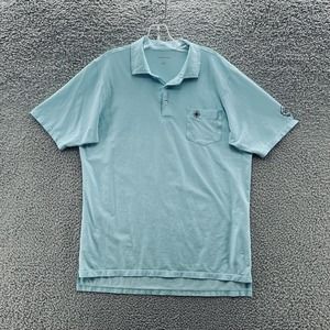 B Draddy Polo Shirt Blue Pima Cotton Casual Stretch Short Sleeve